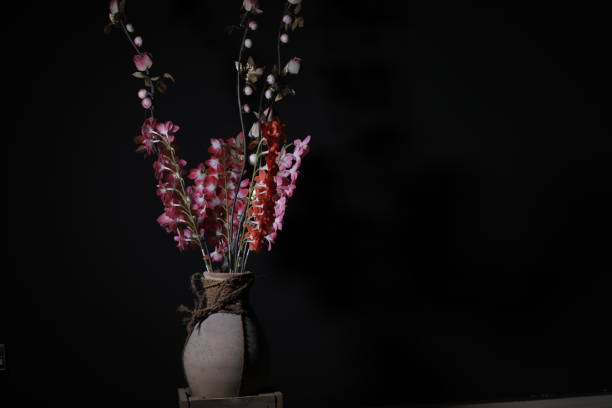 istock Colourful artificial decoration flower used in photo studio 1277777124