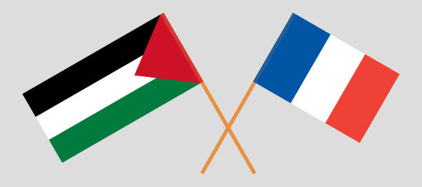 kuvapankkikuvitukset aiheesta palestiinan ja ranskan yliviivatut liput - palestine liberation organization