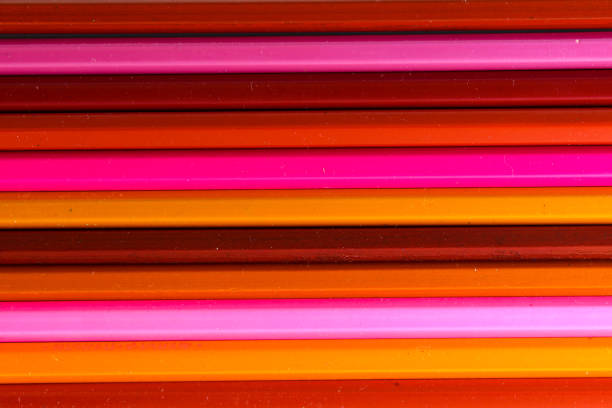istock Horizontal stripes of pink, orange, red. 1277780730