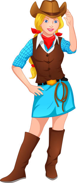 istock girl posing wearing cowboy costume 1277781053