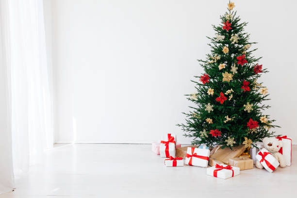 istock Christmas banner with Christmas tree. Christmas concept with copy space, place for text 1277783779
