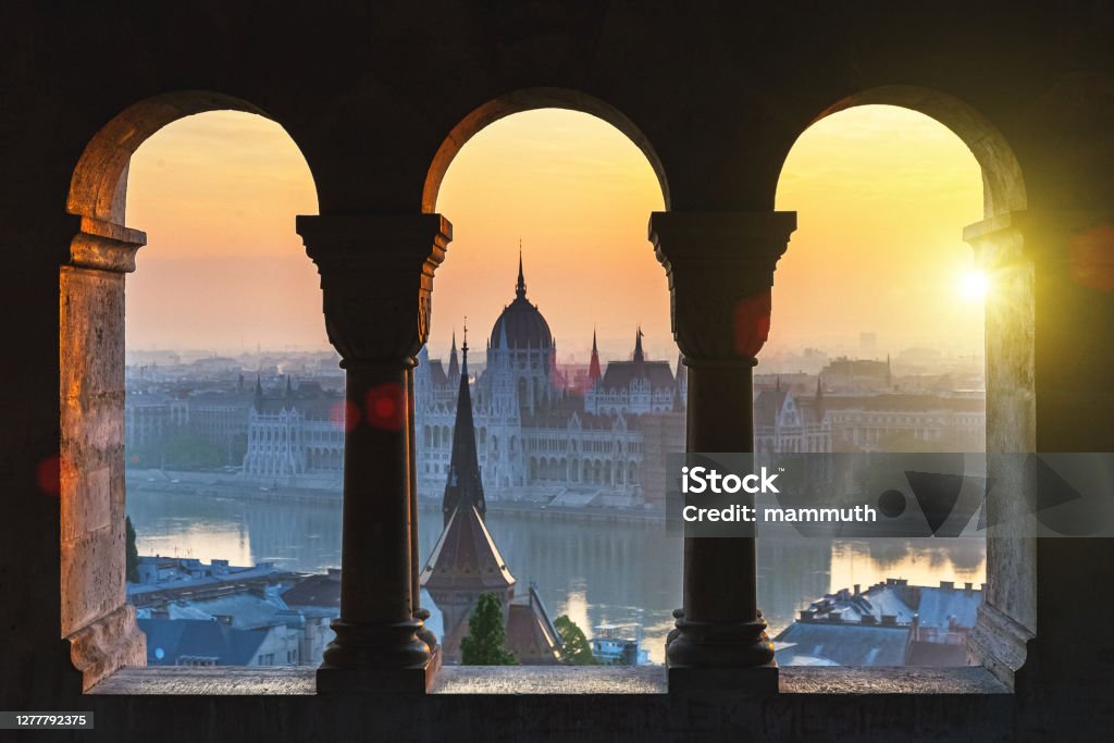 Hungarian Parliament Building in Budapest Capital city of Hungary Budapest Stock Photo