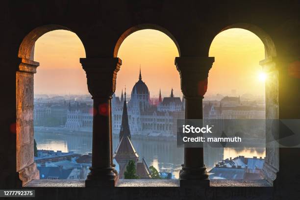 Hungarian Parliament Building In Budapest Stock Photo - Download Image Now - Budapest, Hungary, Urban Skyline