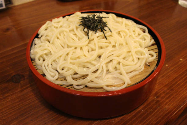 istock Japanese cold soba served on a plate in Miyazaki, Japan. 1277797583