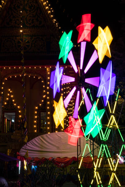 istock Colorful lights in the temple. 1277797943