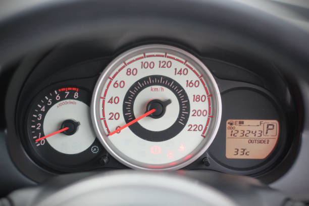 istock car​ instrument panel, car​ speen  motor of​ night, car​ dashboard​ modern​ automobile control​illuminated  panel​ speed display. 1277800446