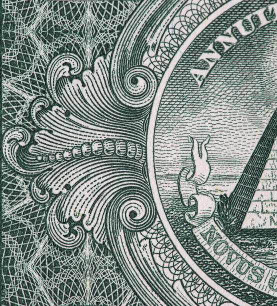istock Closeup of back side of 1 dollar bill 1277801334