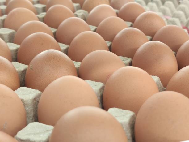 istock Fresh eggs sold on the street market stall 1277806846