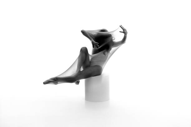 istock Ballerina is dancing transparent socks 1277809930