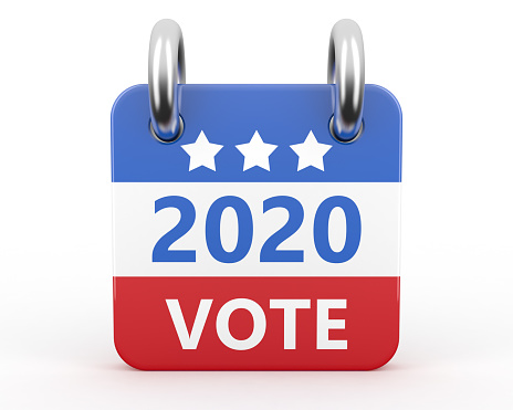 Calendar Icon with 2020 Vote Design