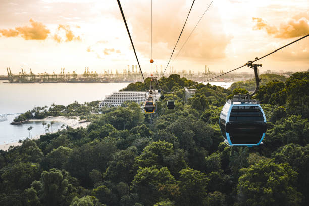 istock Cableway trip in Sentosa Island, Singapore 1277818371