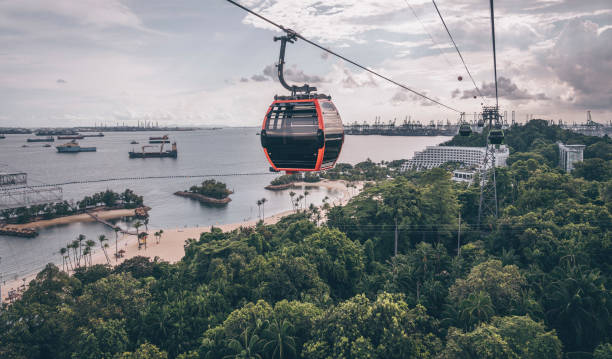 istock Cableway trip in Sentosa Island, Singapore 1277818781