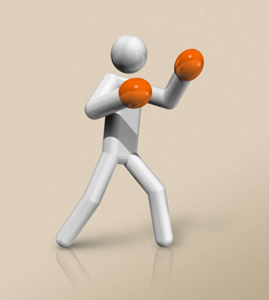 istock Boxing 3D icon, iconic sports 1277824665