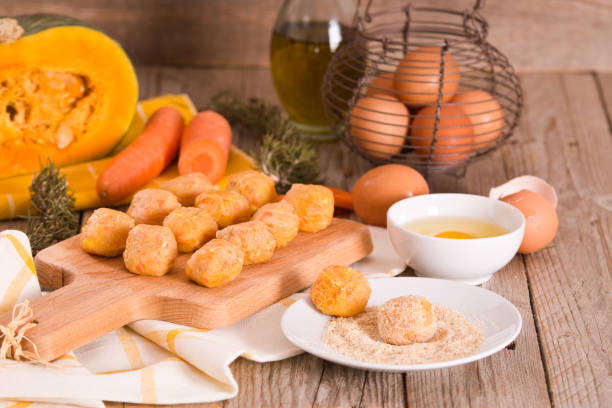 istock Pumpkin chicken meatballs. 1277833289