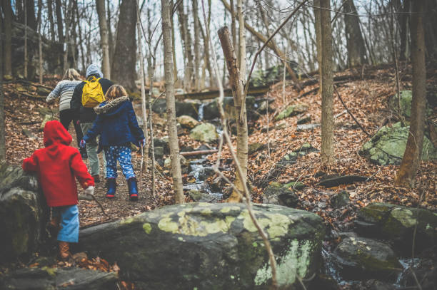 istock Multi generational family takes a nature walk in winter 1277834587