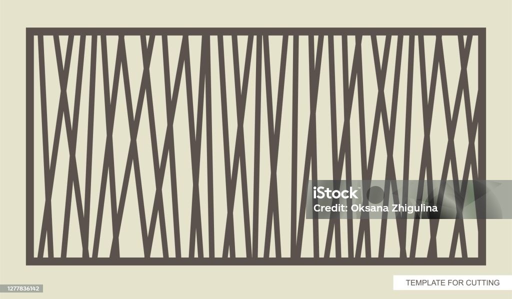 Rectangular Panels Vector Rectangular Panel With A Geometrical Modern Abstract Pattern Of ...