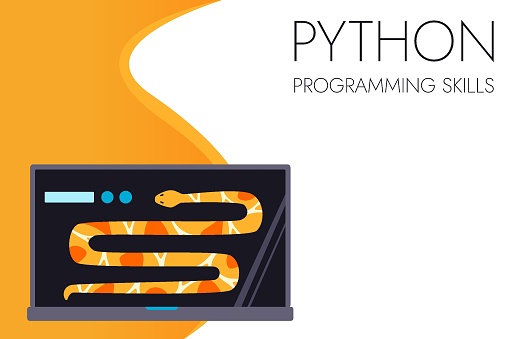 Python Code Language Sign Programming Coding And Developing Concept ...