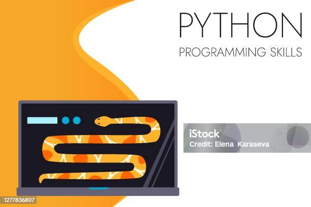 Python Code Language Sign Programming Coding And Developing Concept ...