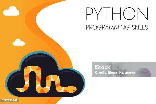 Python Code Language Sign Programming Coding And Developing Concept ...