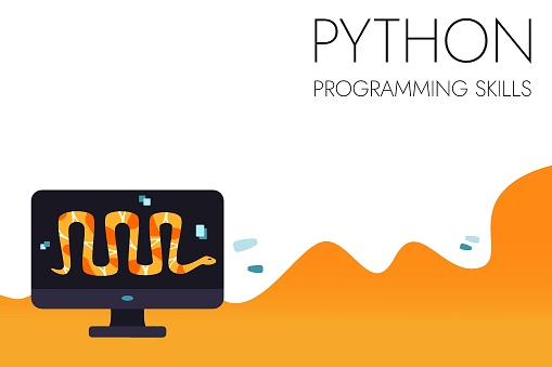 Python Code Language Sign Programming Coding And Developing Concept ...