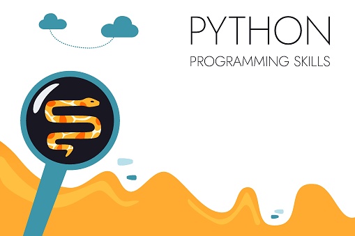 Python Code Language Sign Programming Coding And Developing Concept ...
