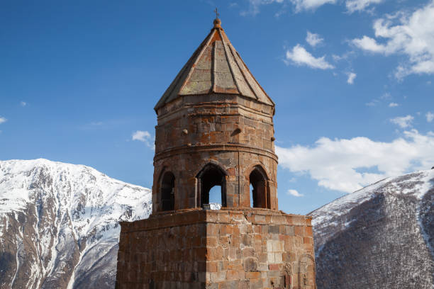 istock Trinity Church of Gergeti is under cloudy sky. Georgia 1277842741