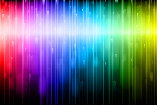 Textured multi colored rainbow abstract lines background