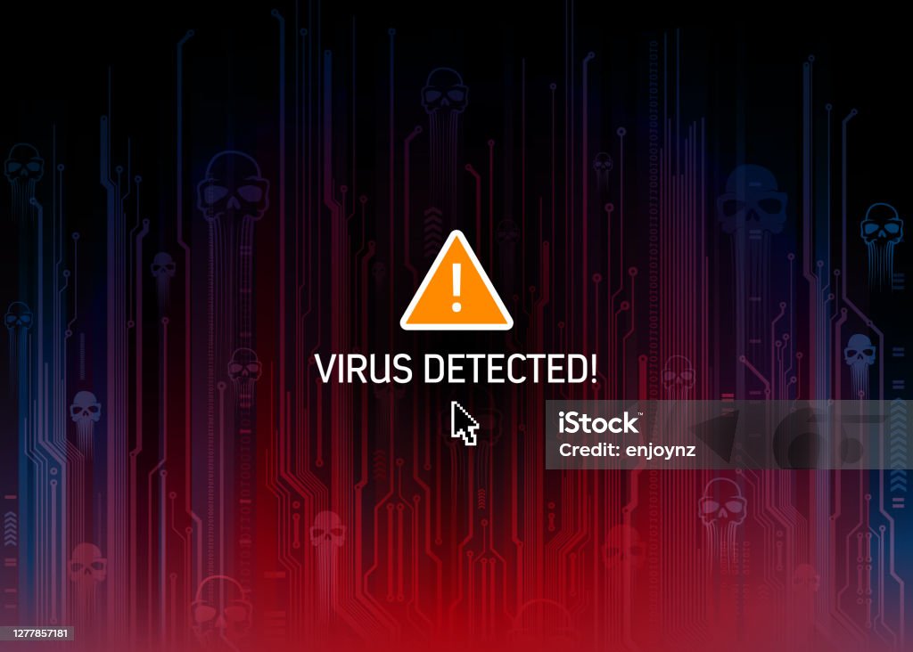 Computer Virus Pbackground Computer Virus Background Vector Illustration Stock Illustration ...