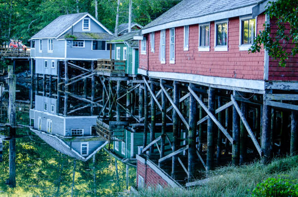 istock Reflections in the calm waters at Telegraph Cove 1277857276