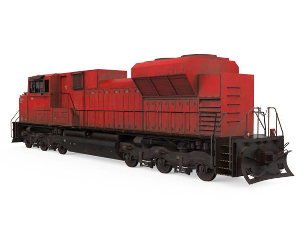 istock Diesel Locomotive Train Isolated 1277858845