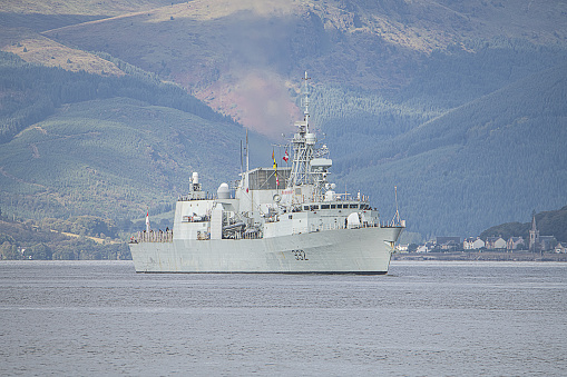 HMCS Ville de Québec On Clyde Greenock Inverclyde Joint Warrior  2020 NATO Exsize 1 October 2020