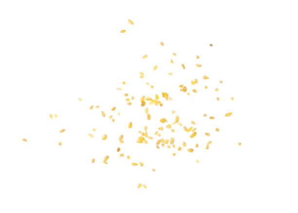 istock Bulgur, Bulgour or Bulghur Scattered Isolated on White Background 1277860544