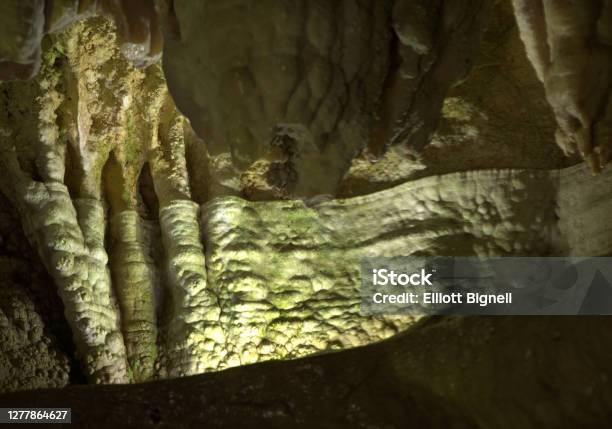 Stalactities In The Höllgrotten Caves Of Baar Switzerland Stock Photo - Download Image Now