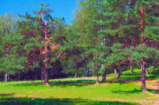 istock Oil landscape painting 1277868327