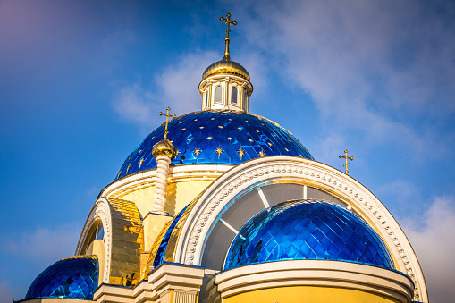 Bright Bulgarian orthodox church dome – Plovdiv, Bulgaria