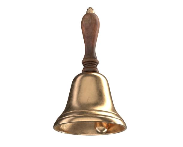 istock 3D render of Hand Bell isolated on white 1277905398