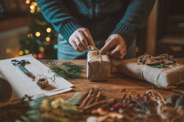 istock Christmas Gifts Packaging And Decoration Only With Biodegradable Materials 1277911570