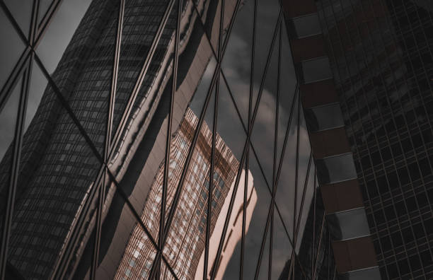 istock Modern Hong Kong Architecture, image Black and gold style 1277915424