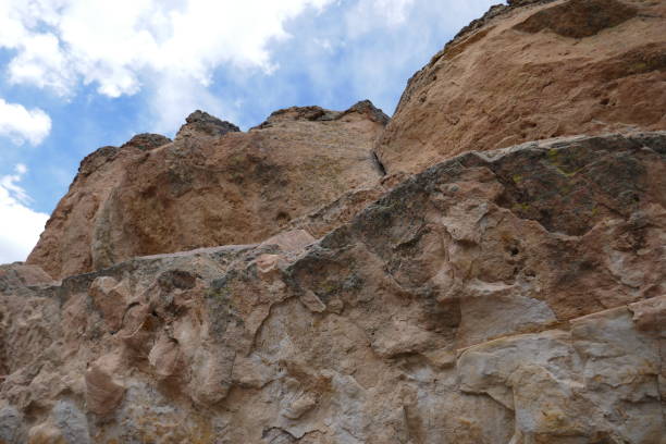 istock Ridged rocky peak in sandstone mountain side 1277917967