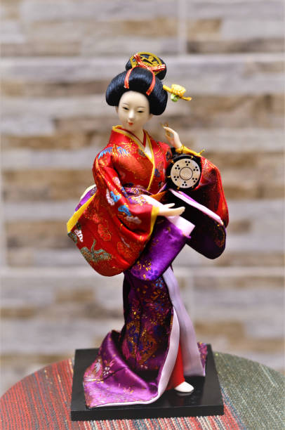 istock Japanese porcelain doll dancer 1277926344