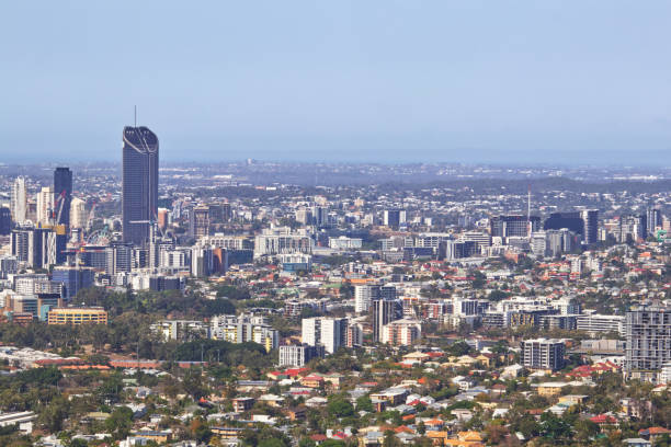istock Brisbane city skyline mount cootha lookout 1277930138