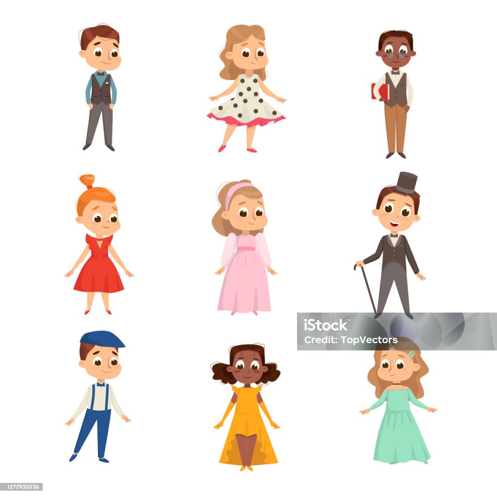 Ilustración de Niños Lindos En Elegante Conjunto De Ropa Niños Lindos Y Niñas Que Llevan Ropa Retro Estilo De Dibujos Animados Vector Ilustración Vector y más Vectores Libres de Derechos de Alemania - Ilustración de Niños Lindos En Elegante Conjunto De Ropa Niños Lindos Y Niñas Que Llevan Ropa Retro Estilo De Dibujos Animados Vector Ilustración Vector y más Vectores Libres de Derechos de Alemania -
