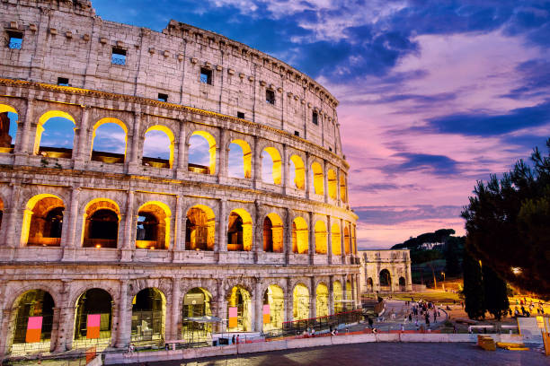 istock Roman Colosseum at Sunset 1277935345