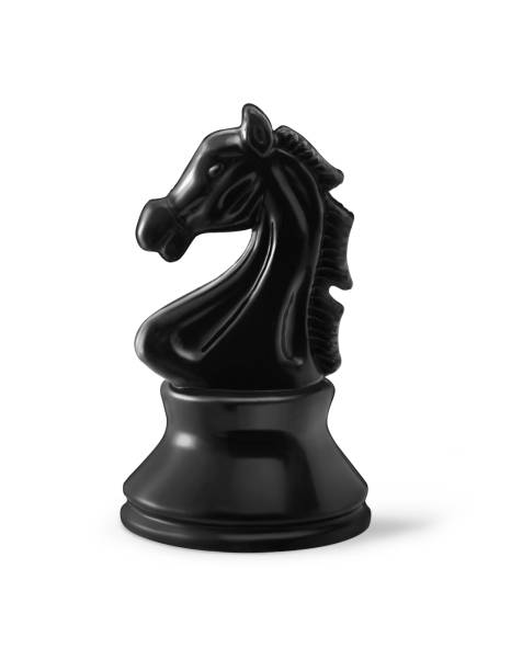 istock royal Chess horse black image isolated on white background 1277954582
