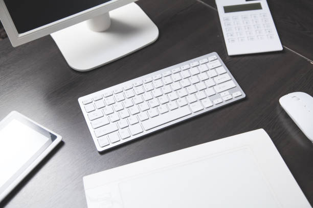 istock Modern office desk. Business workplace. Business concept 1277959900