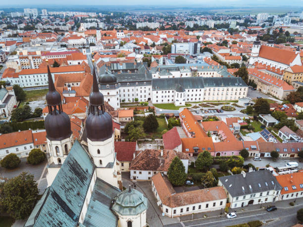 old town of trnava - trnava imagens e fotografias de stock