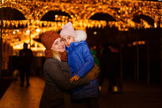 istock Traditional Christmas street decoration 1277964082