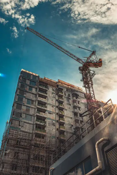 Photo of Construction site for high rise residential building