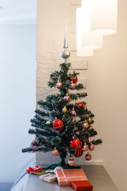 istock Christmas tree in modern living room warm feeling 1277965511