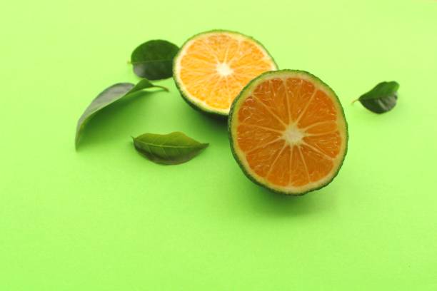 istock fresh green tangerines in autumn 1277975723